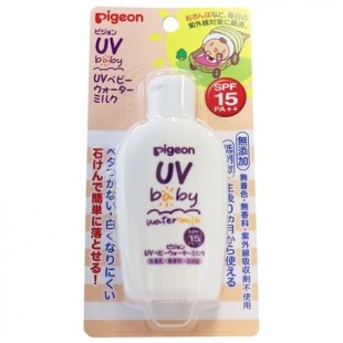 Pigeon UV Baby Water Milk Waterproof Sunscreen SPF15/PA ++ 60g
